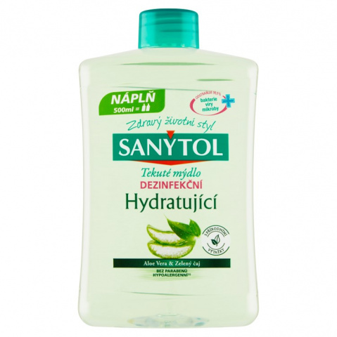 Sanytol dezinfekční mýdlo 250ml dezinfekční hydratační Aloe Vera & Zelený čaj